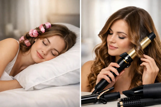 Overnight Curl Comparison: Heatless vs. Hot Tools