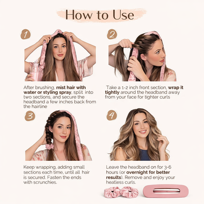 Curléa™ 3-in-1 Heatless Curl Set